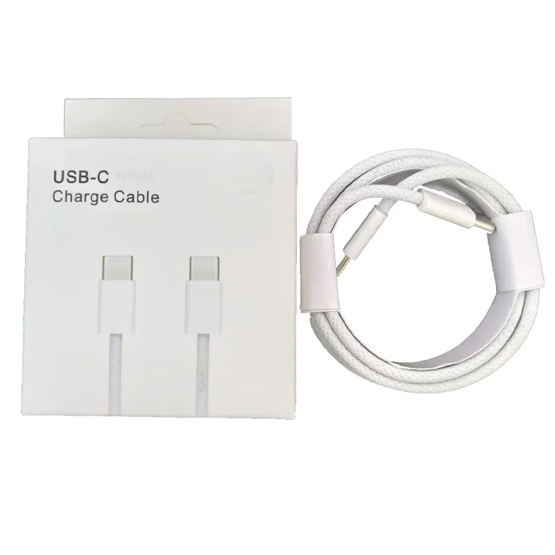 USB Type C to Type C PD 100W Fast Charging Cable with E-Marker C to C Data Cable For iPhone 16 15 Pro Max Xiaomi Samsung Huawei
