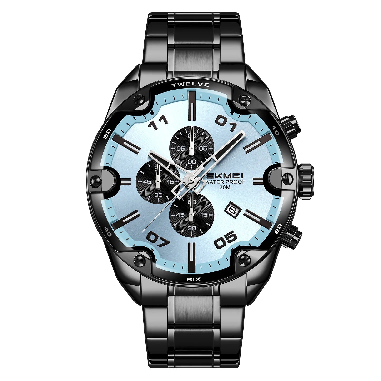 SKMEI 9387 Quartz Wristwatch Luxury Men Women Business Watch Fashion Timer 3 Bar Waterproof Sports Clock Date Countdown Display