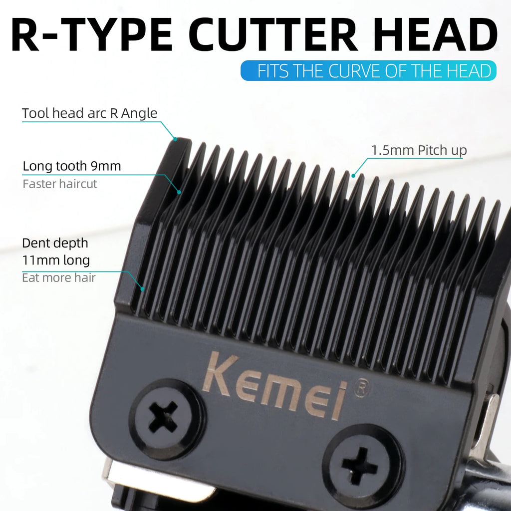 2500mah Lithium Battery Adjustable Trimmer Kemei Km-2296 Usb Rechargeable Cordless Electric Body Groin Hair Trimmer For Men