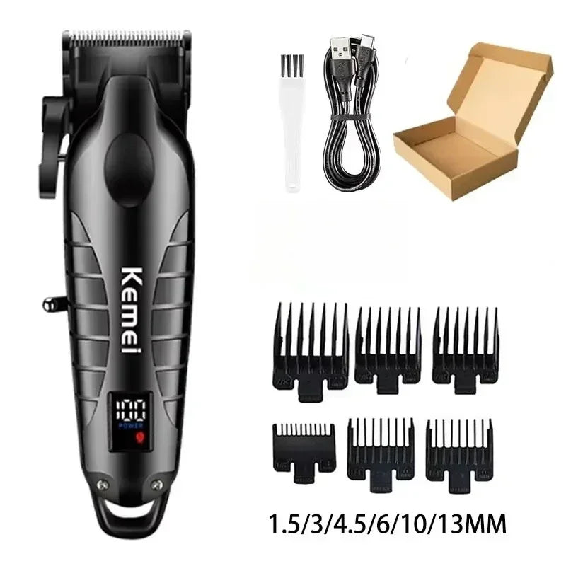 Kemei KM-2290 KM-2293 KM-T95 Professional Cutting Machine Electric Shaver Hair Trimmers with LCD Display Men's Hair Clipper
