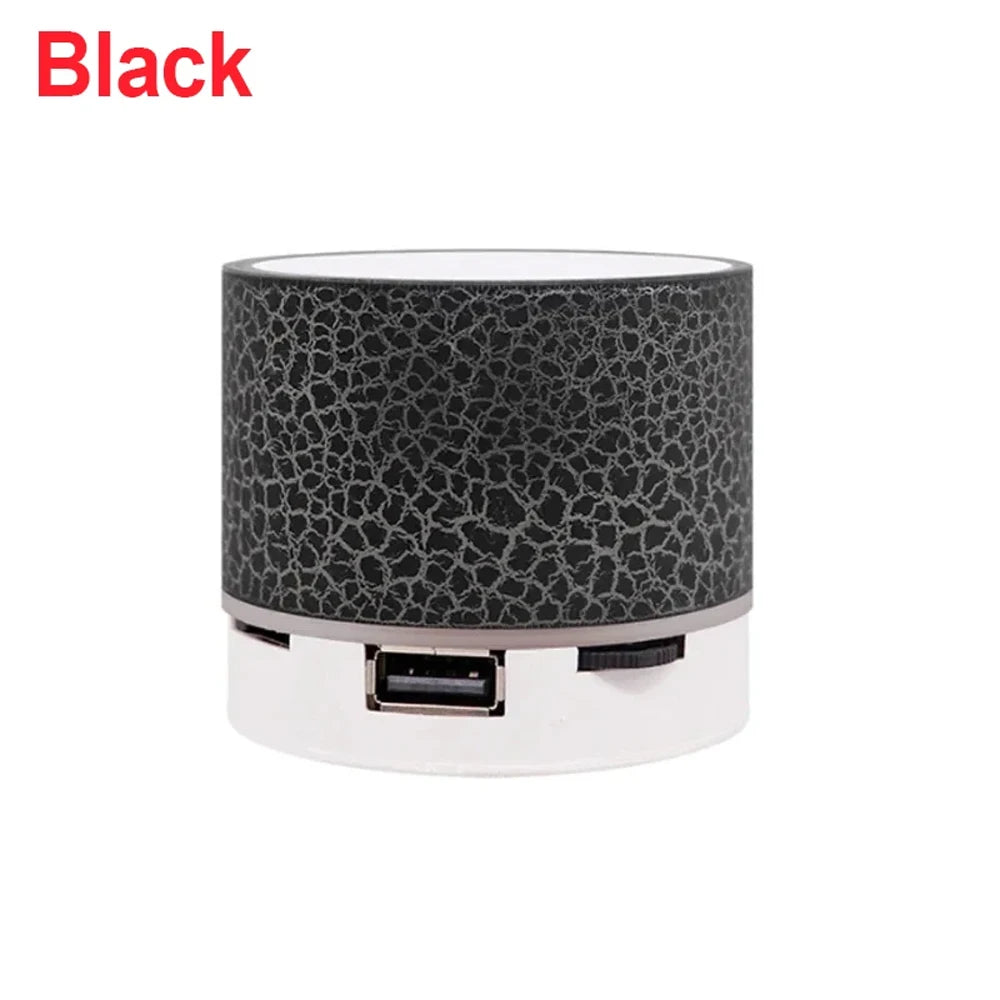 New Mini Portable Car Audio A9 Dazzling Crack LED Wireless Bluetooth 4.1 Subwoofer Speaker TF Card