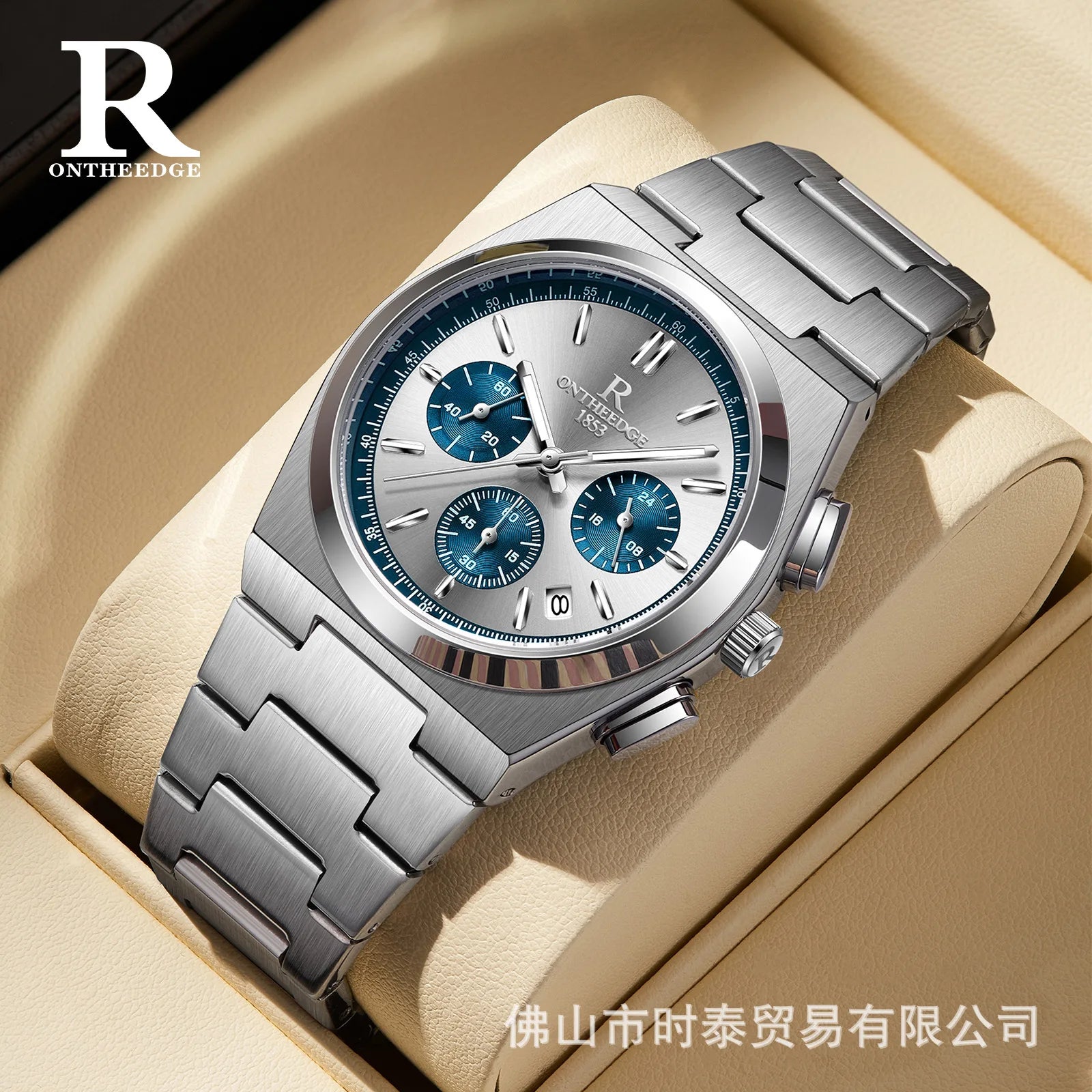 2026 *Swiss brand ONTHEEDGE new multi-functional men's watch waterproof luminous quartz watch cross-border hot-selling model