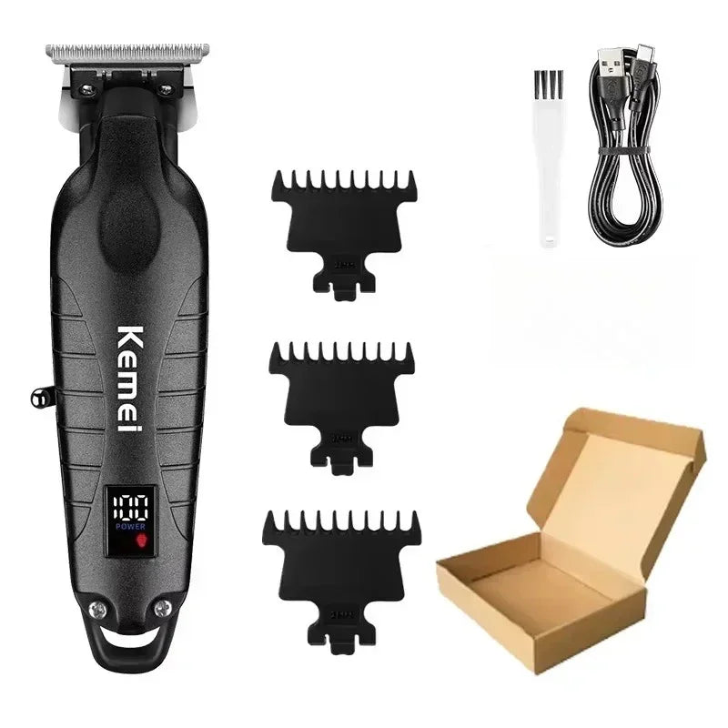 Kemei KM-2290 KM-2293 KM-T95 Professional Cutting Machine Electric Shaver Hair Trimmers with LCD Display Men's Hair Clipper
