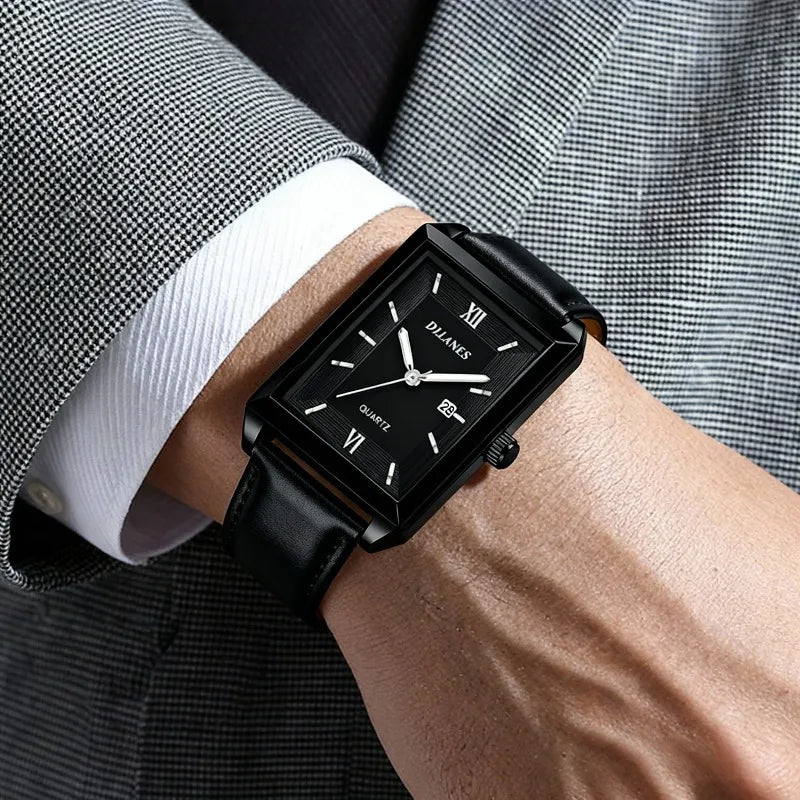 Top Brand Men Watches Fashion Simple Leather Band Analog Quartz Wrist Watches Casual Business Male Clock Gift reloj de hombre