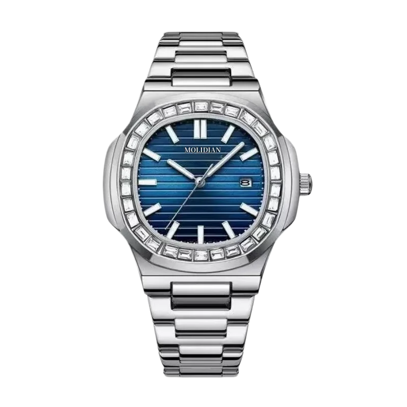 New Arrival Luxury Men's Quartz Watch Mechanical Texture Business Casual Waterproof Fashion Wristwatch Male Daily Wear Gift
