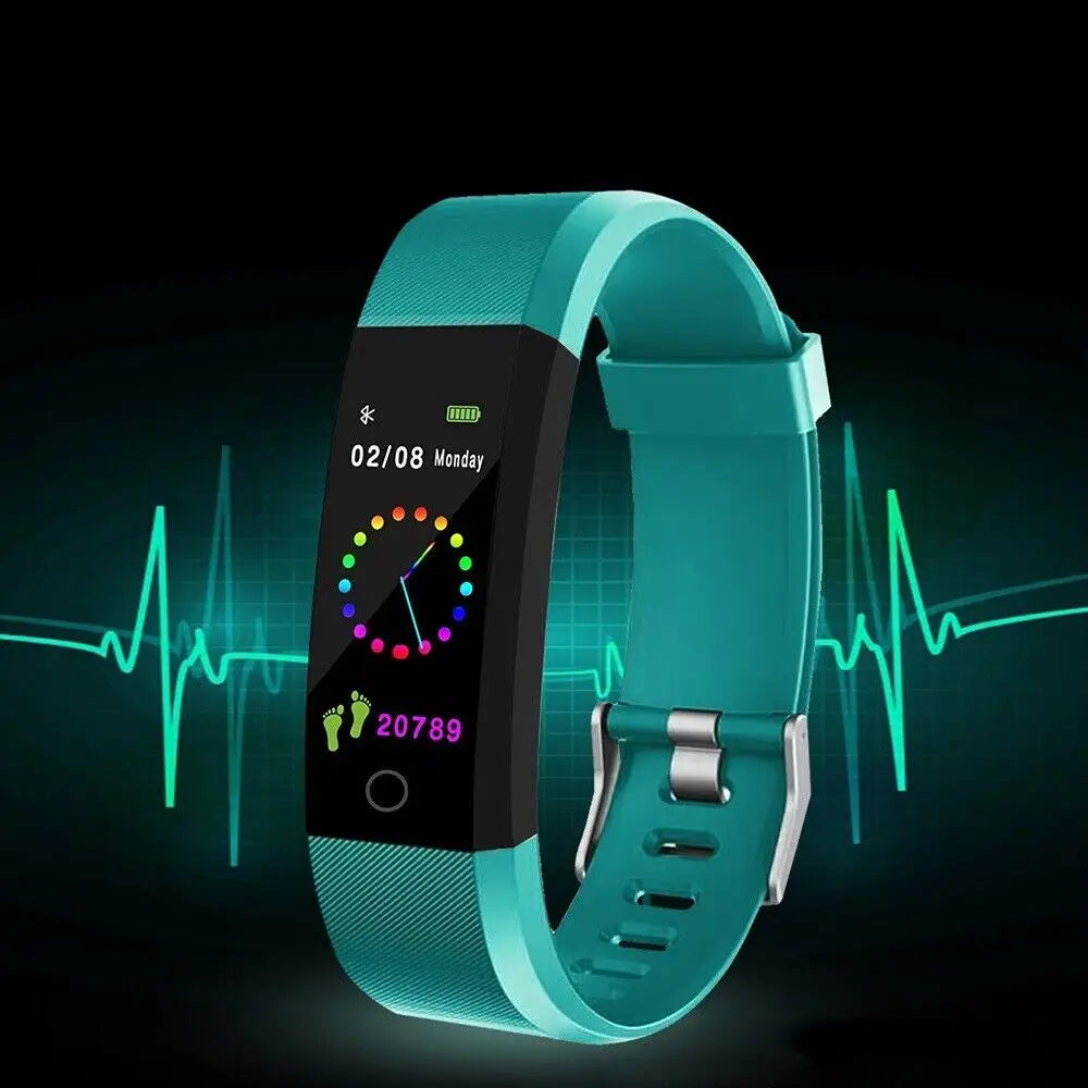 115plus Kids Smartwatch Bluetooth 4.0 Intelligent Sports Bracelet for iOS Android Sport Fitness Tracker Touch Wristband Watch