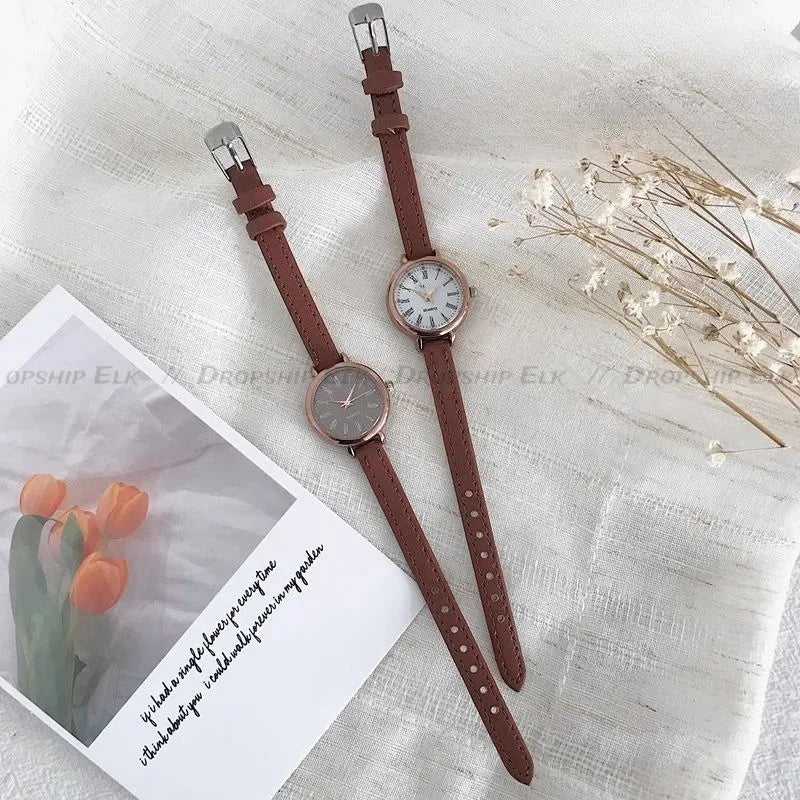 Simple Women's Watches Elegant Quartz Wristwatches Casual Watches Relogio Ladies Watch Girls Students Clock Gift Zegarek Damski