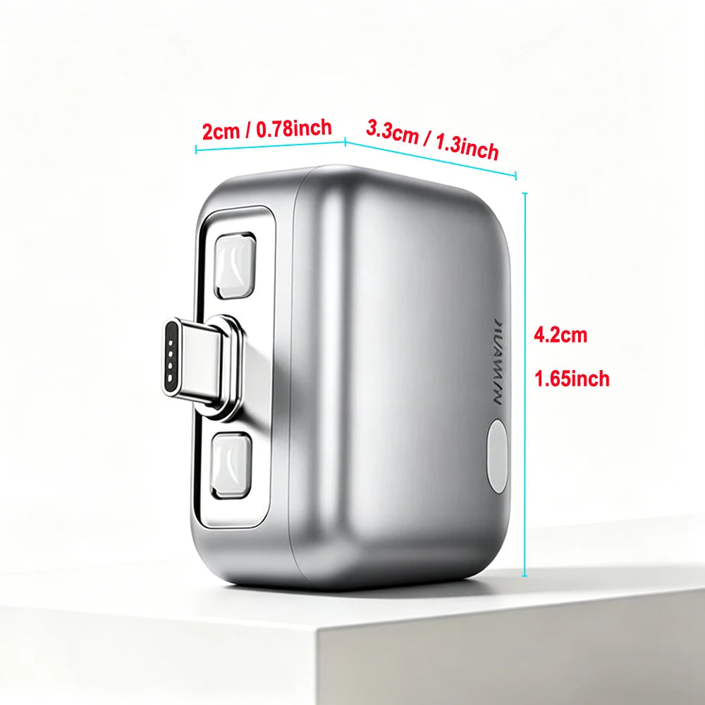 1pcs  Power Bank with Separate Charger Plug,Fast Charging Portable Charger with Built-in Cable,Intelligent Battery Detection