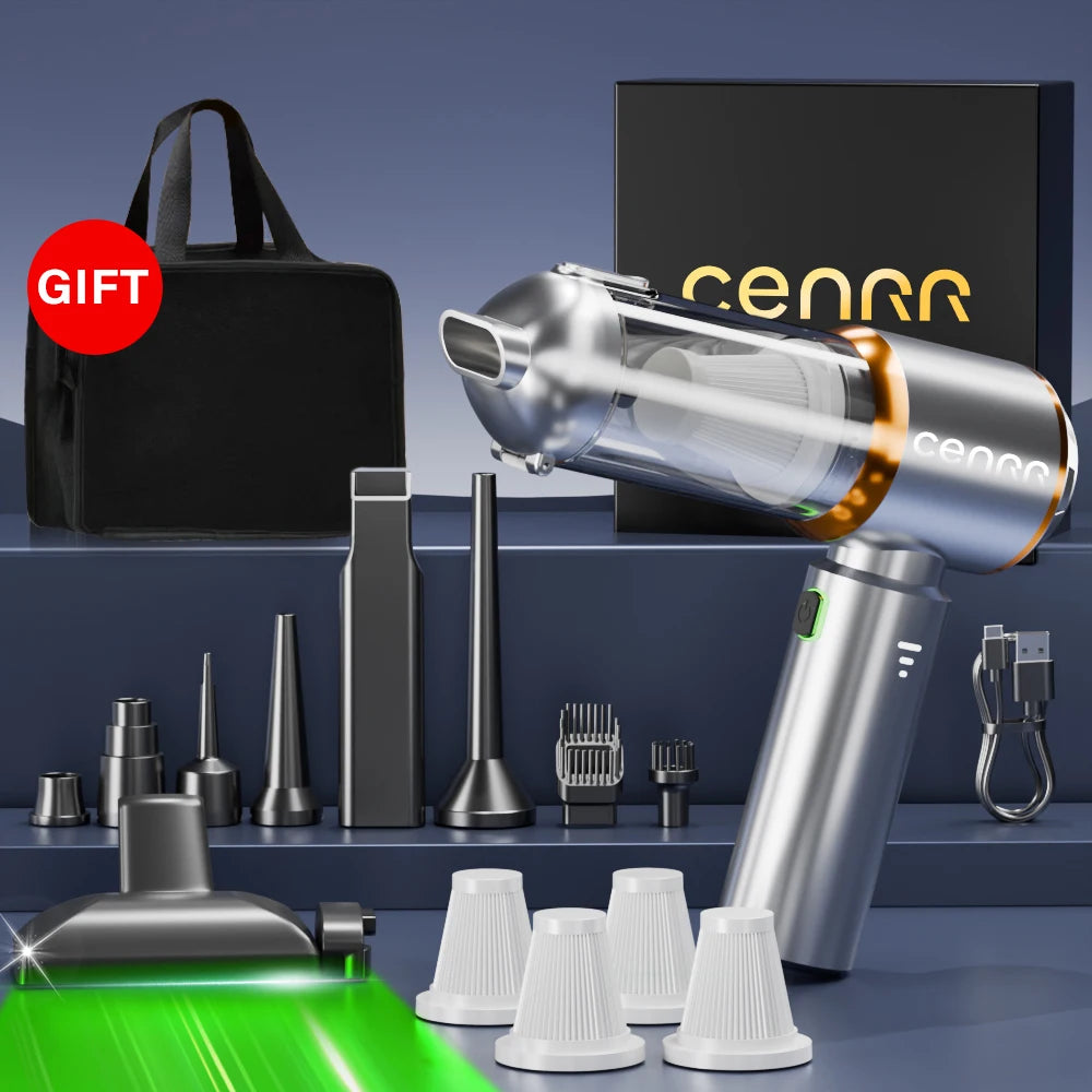 CENRR 2025 NEW Car Vacuum Cleaner Mini Powerful 998000PA Portable Vacuum Cleaner for Home Appliance Handheld Blower Car Cleaner
