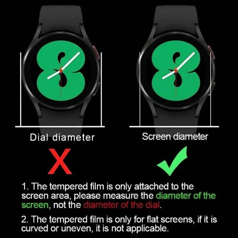 Tempered Glass for Smartwatch Smart Watch Screen Protector 33MM 34MM 35MM 36MM 37MM 38MM 39MM 40MM 41MM 42MM 44MM 30MM-46MM Film