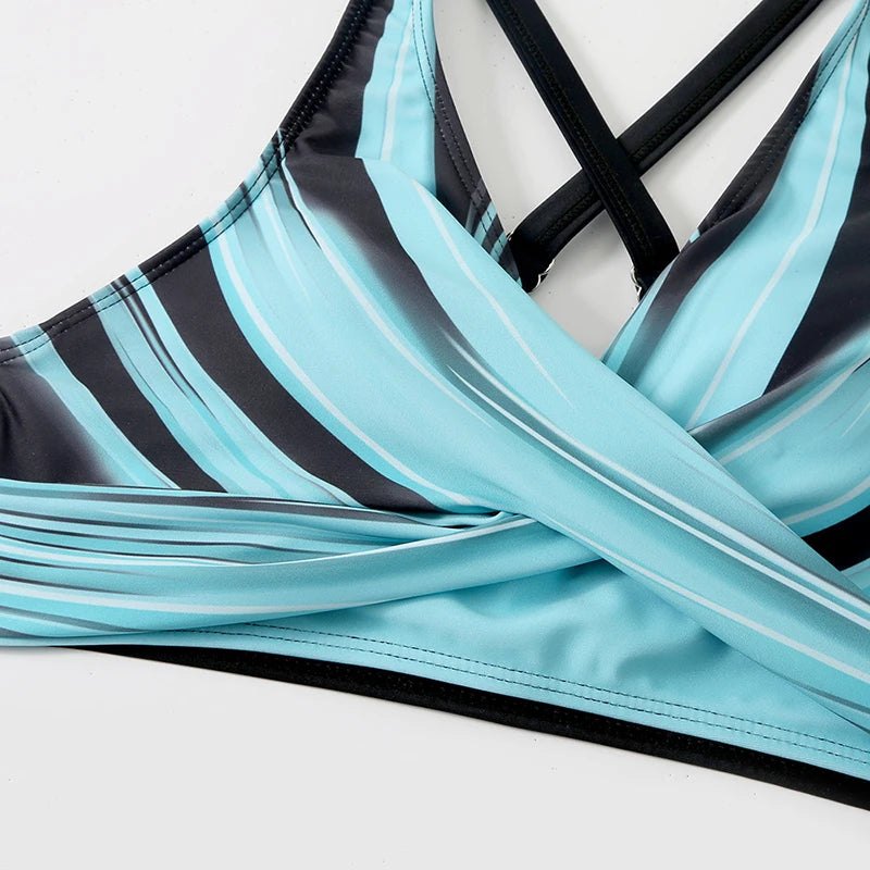 2023 New Women Swimsuit Sexy Women High Waist Bikini Swimwear Female Two Piece Beachwear Printed Bikinis Set Bathing Suit