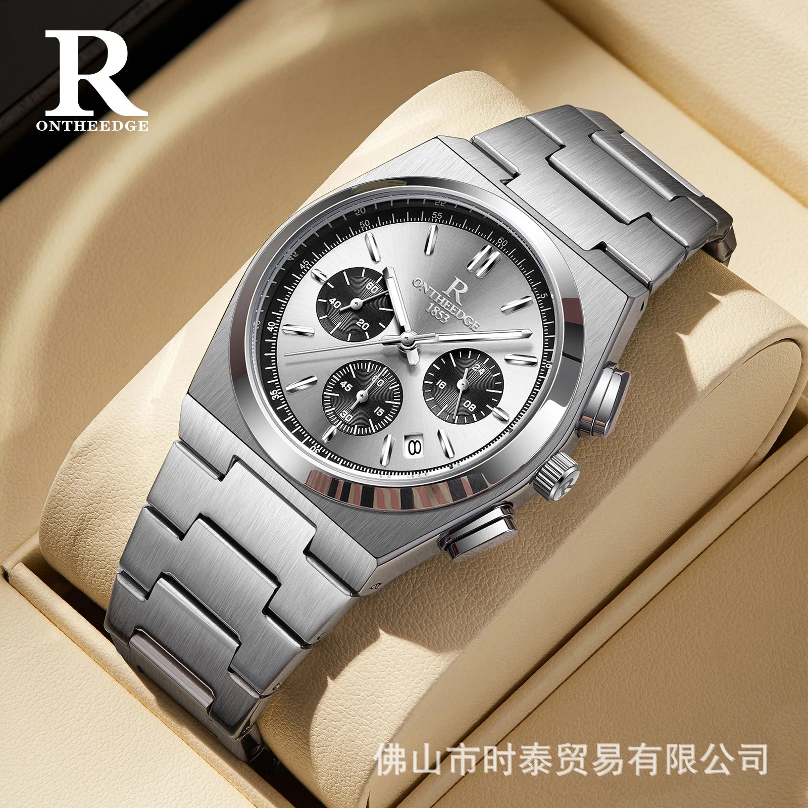 2026 Swiss brand ONTHEEDGE new multi-functional men's watch waterproof luminous quartz watch cross-border hot-selling model