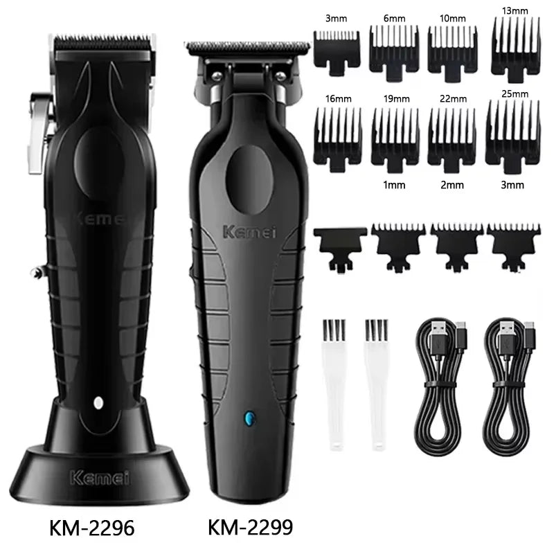 Kemei Hair Clipper KM-2296 KM-2299 KM-2024 Kit  Men's Electric Shaver Hair Trimmer Machine Professional Hair Cutting Machine