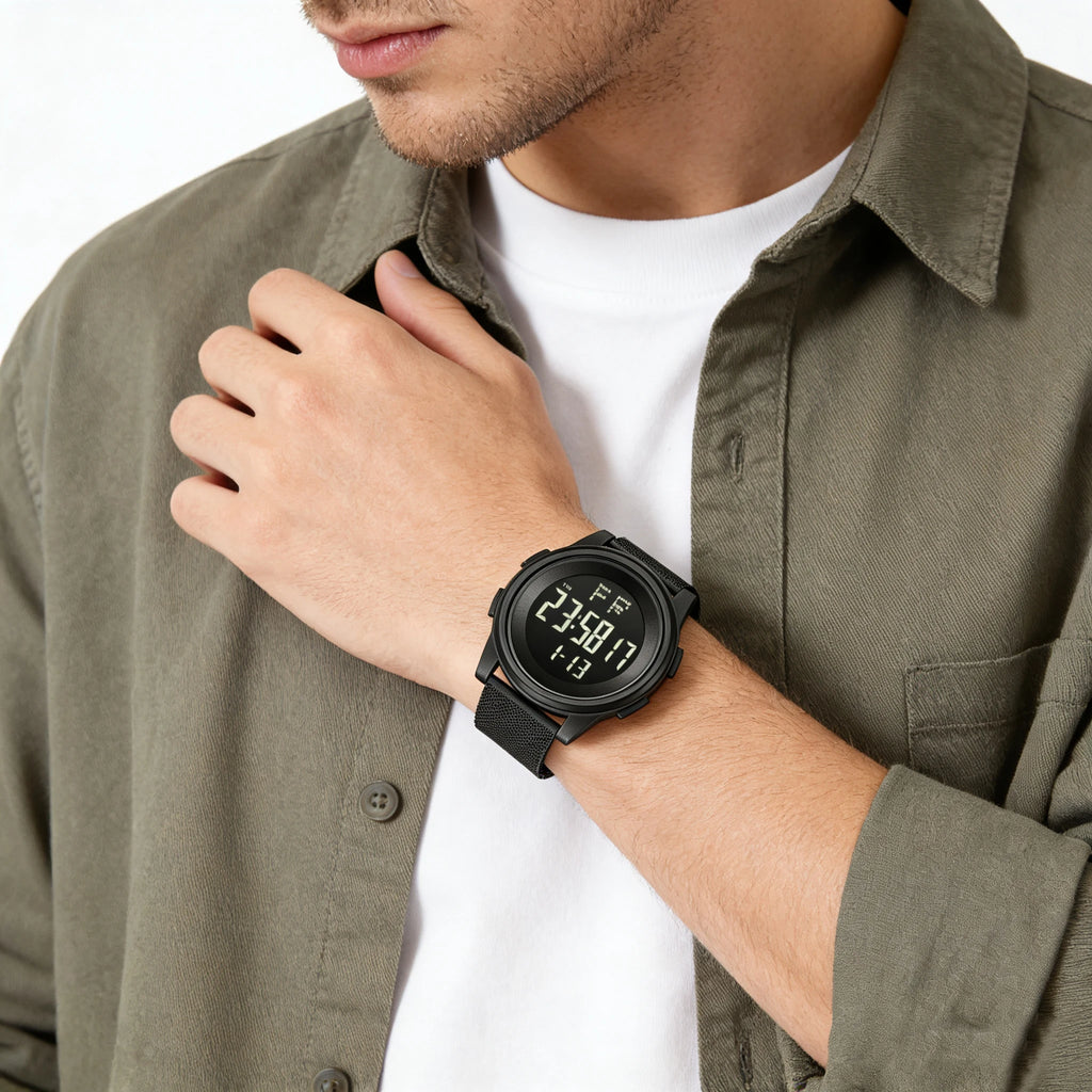 New Model of Electronic Sports Watch for Men and Women, Trendy and Fashionable, with Luminous Display, Multi-Functional, Suitable for Casual Outdoor Activities and Campus Use, for Middle and High School Students, Available in