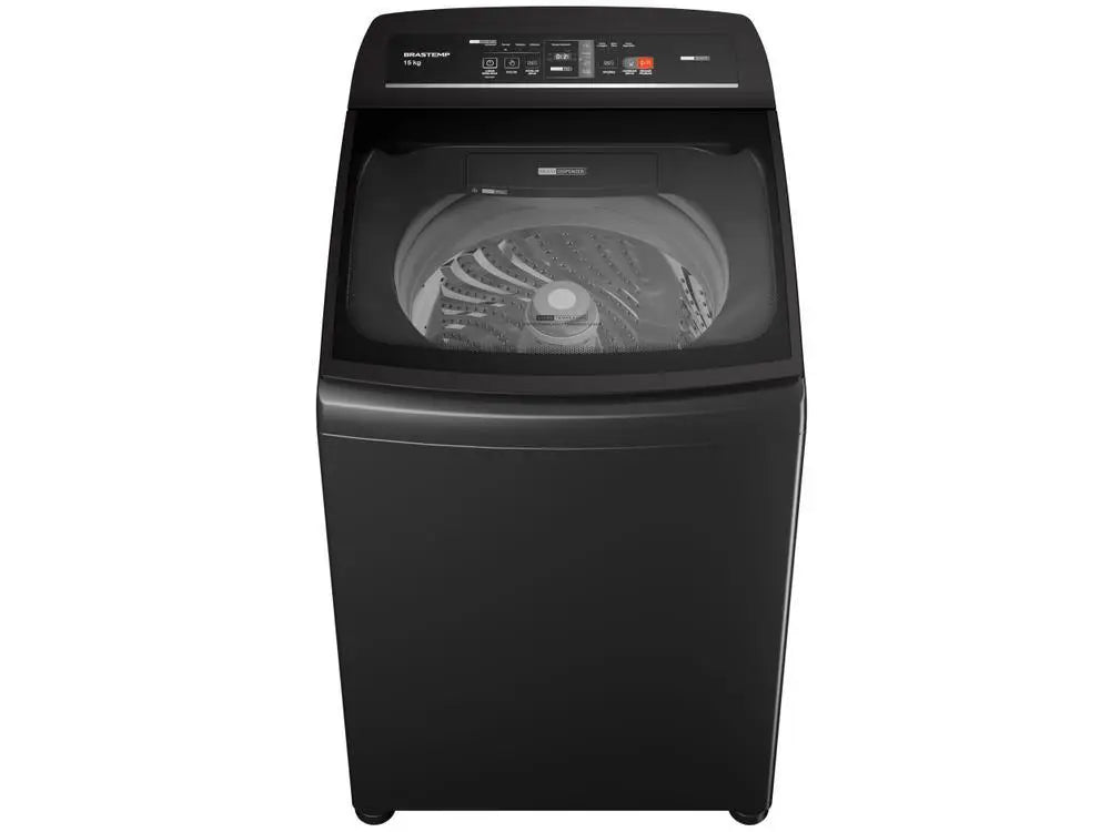 Washing Machine Brastemp 15kg Inox Basket 4 Washing Programs Grey BWT15A9 - 220V