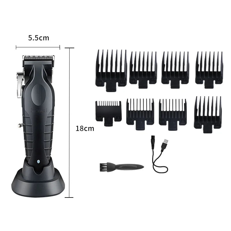 2500mah Lithium Battery Adjustable Trimmer Kemei Km-2296 Usb Rechargeable Cordless Electric Body Groin Hair Trimmer For Men