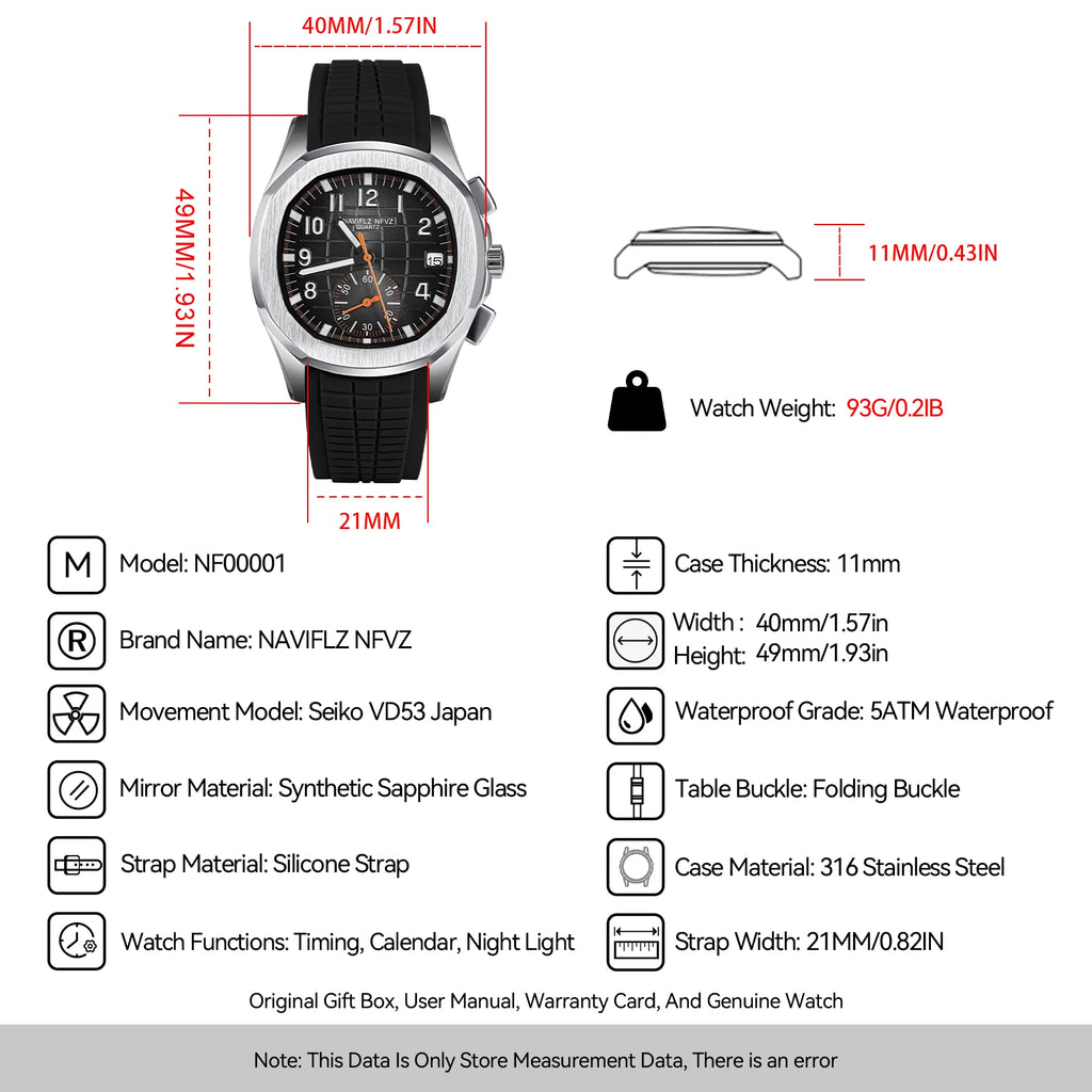 Dropshipping 2025 High Quality Selling Products Wristwatches For Men NAVIFLZ NFVZ Quartz Sports Watches Rubber Strap Waterproof