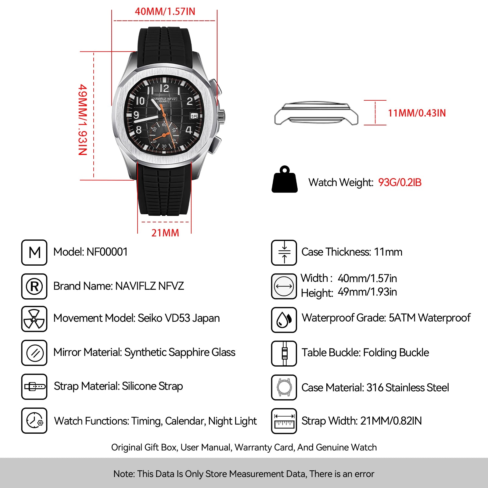 Dropshipping 2025 High Quality Selling Products Wristwatches For Men NAVIFLZ NFVZ Quartz Sports Watches Rubber Strap Waterproof