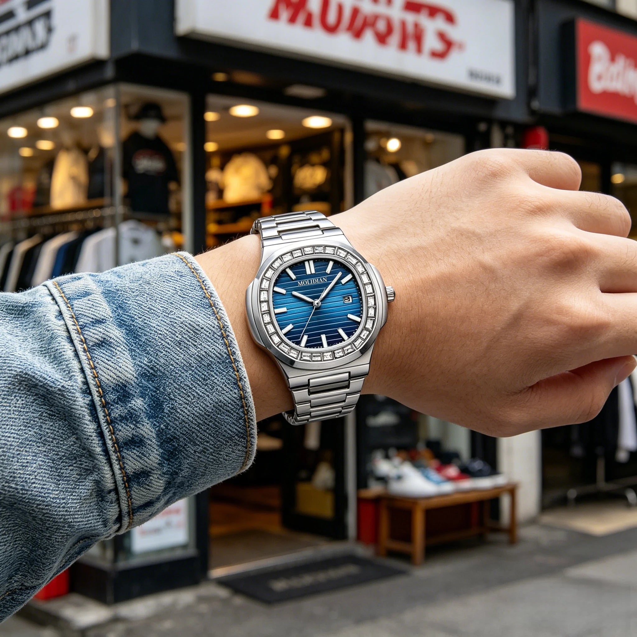 New Arrival Luxury Men's Quartz Watch Mechanical Texture Business Casual Waterproof Fashion Wristwatch Male Daily Wear Gift