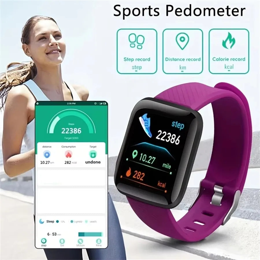 2026 New For Multifunction Smart Watch Kid Men Woman Message Remind Music Control Sport Step Calories 116 Smartwatch Alarm Clock