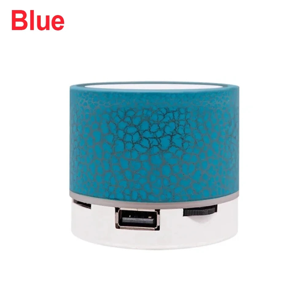 New Mini Portable Car Audio A9 Dazzling Crack LED Wireless Bluetooth 4.1 Subwoofer Speaker TF Card