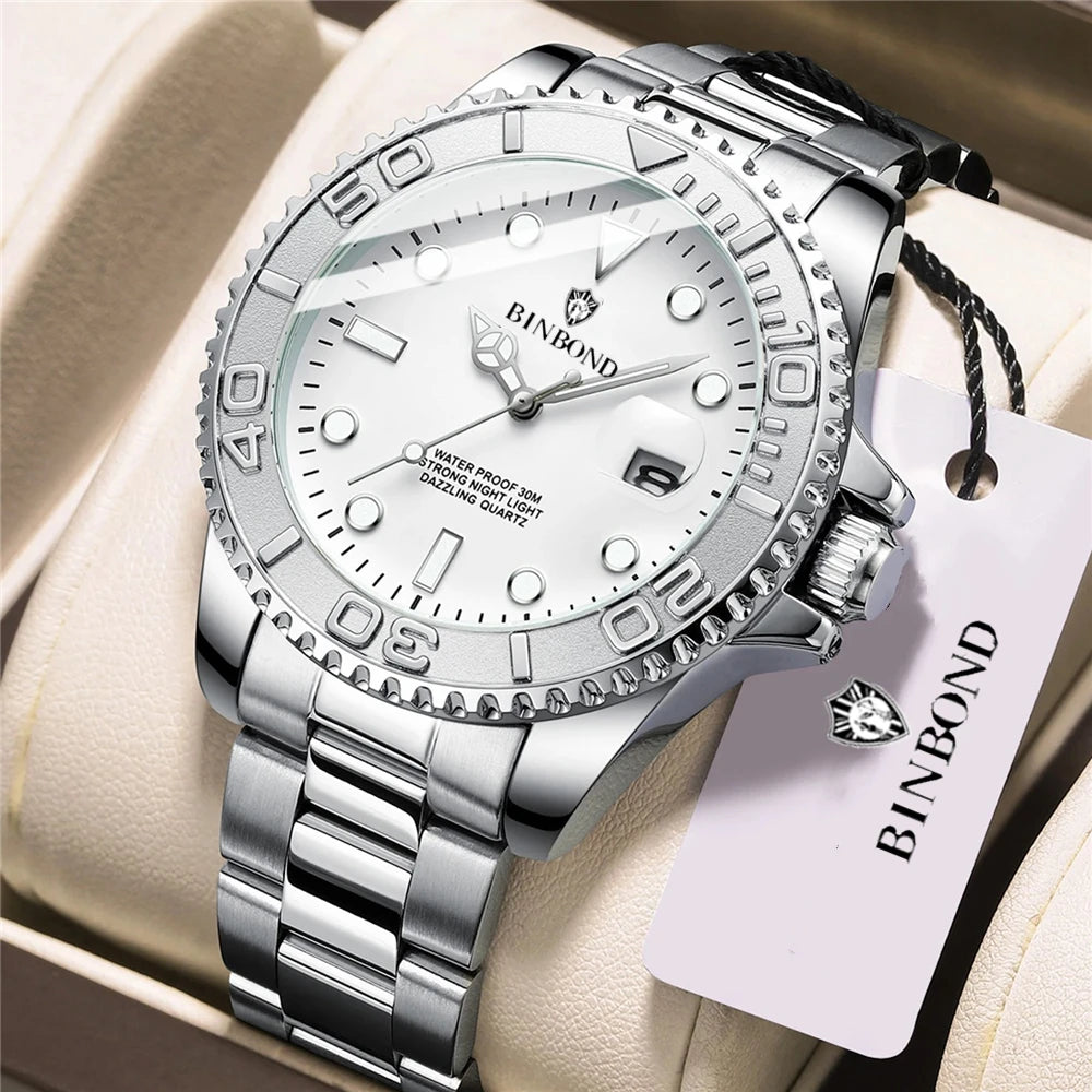 New Automatic Watch Mens Gray Digital Sports Bezel Luxury Watches For Man Fashion Quartz Wristwatches Gifts Men Tudo Por 1 Real