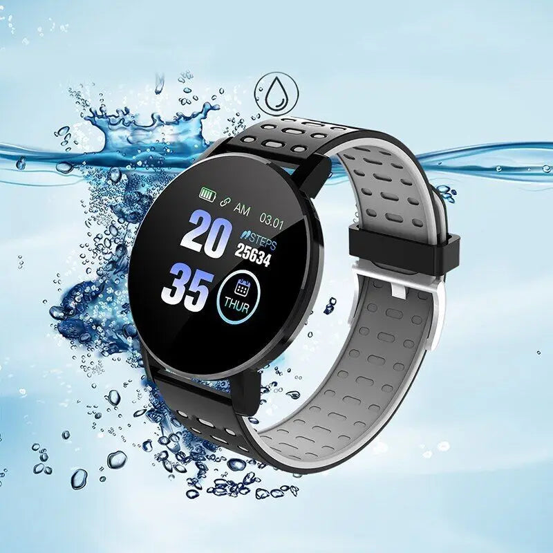 NEW 1.44inch Bluetooth 4.0 Led Digital Waterproof Smart Watch Children's Heart Rate Monitor Fitness Tracker Watch Boys and Girls