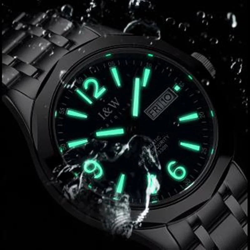 Switzerland Brand IW Luxury Automatic Watch for Men Mechanical SII NH36 Sapphire Waterproof 100M Luminous Men's Watches GMT 2024