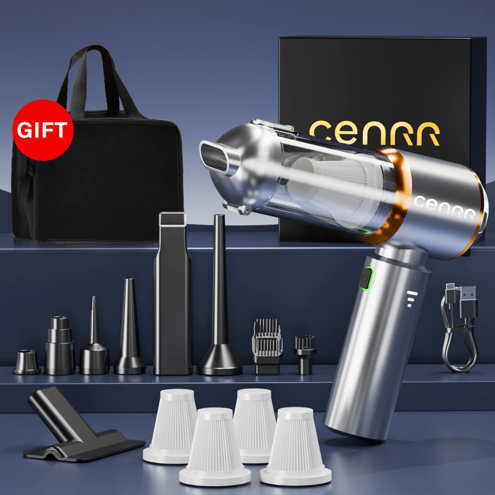 CENRR 2025 NEW Car Vacuum Cleaner Mini Powerful 998000PA Portable Vacuum Cleaner for Home Appliance Handheld Blower Car Cleaner