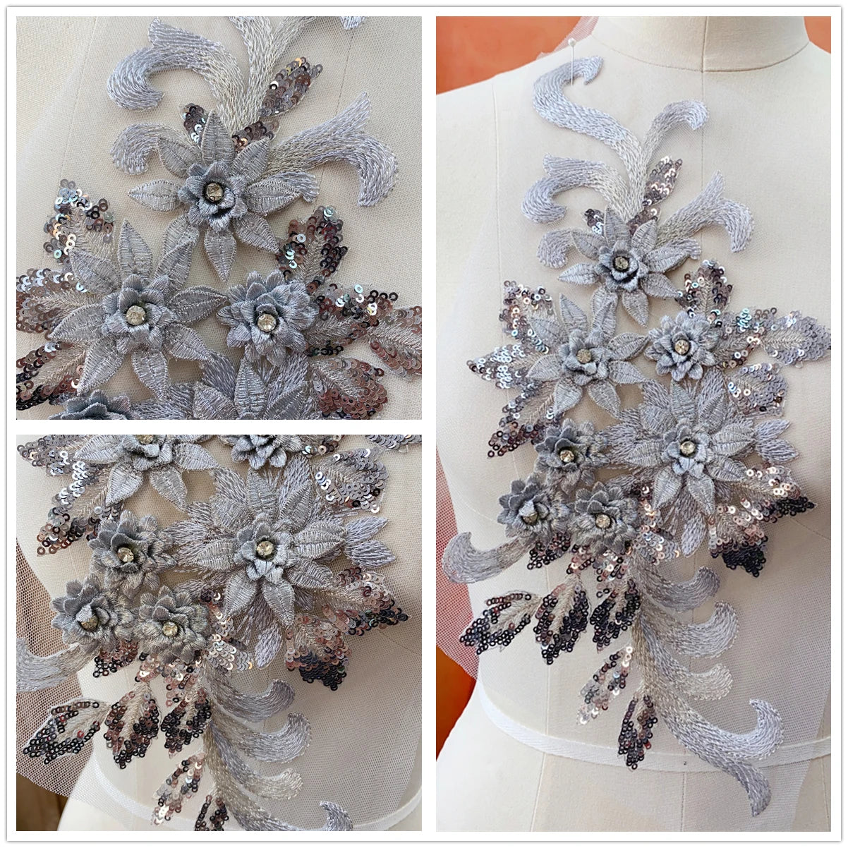 22 Color 3D Embroidery Lace Colored Material  Wedding Dresses, Stage Performance Costumes, Decorative Handicrafts  DIY Sewing