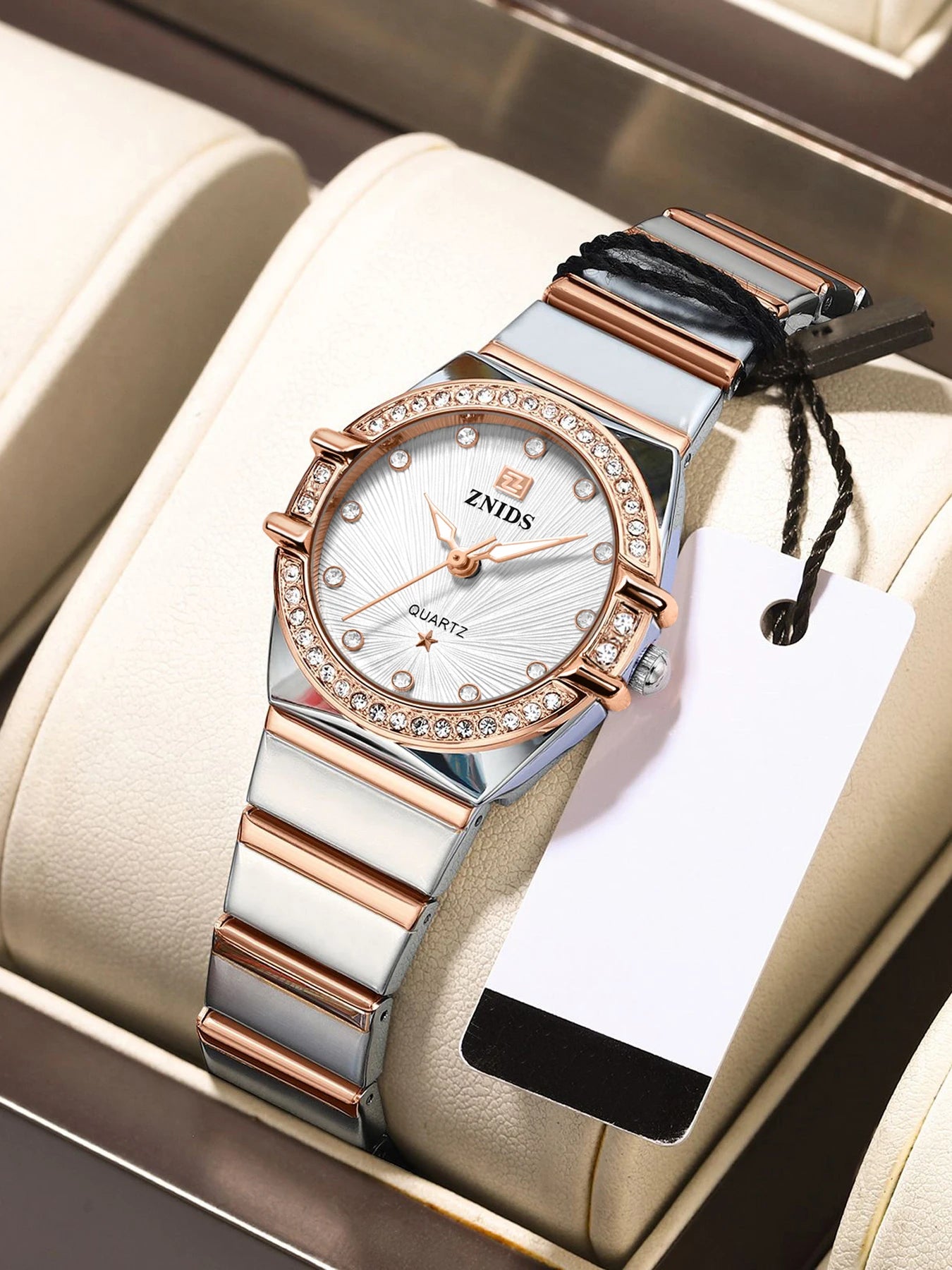 Elegant and Luxurious Women's Watch, Waterproof, Luminous, Stainless Steel, High-Quality Quartz Women's Watch, Fashionable Casual Dress Watch, Perfect Gift for Women, Exquisite Birthday Gift for Best Friend or Girlfriend, Tre