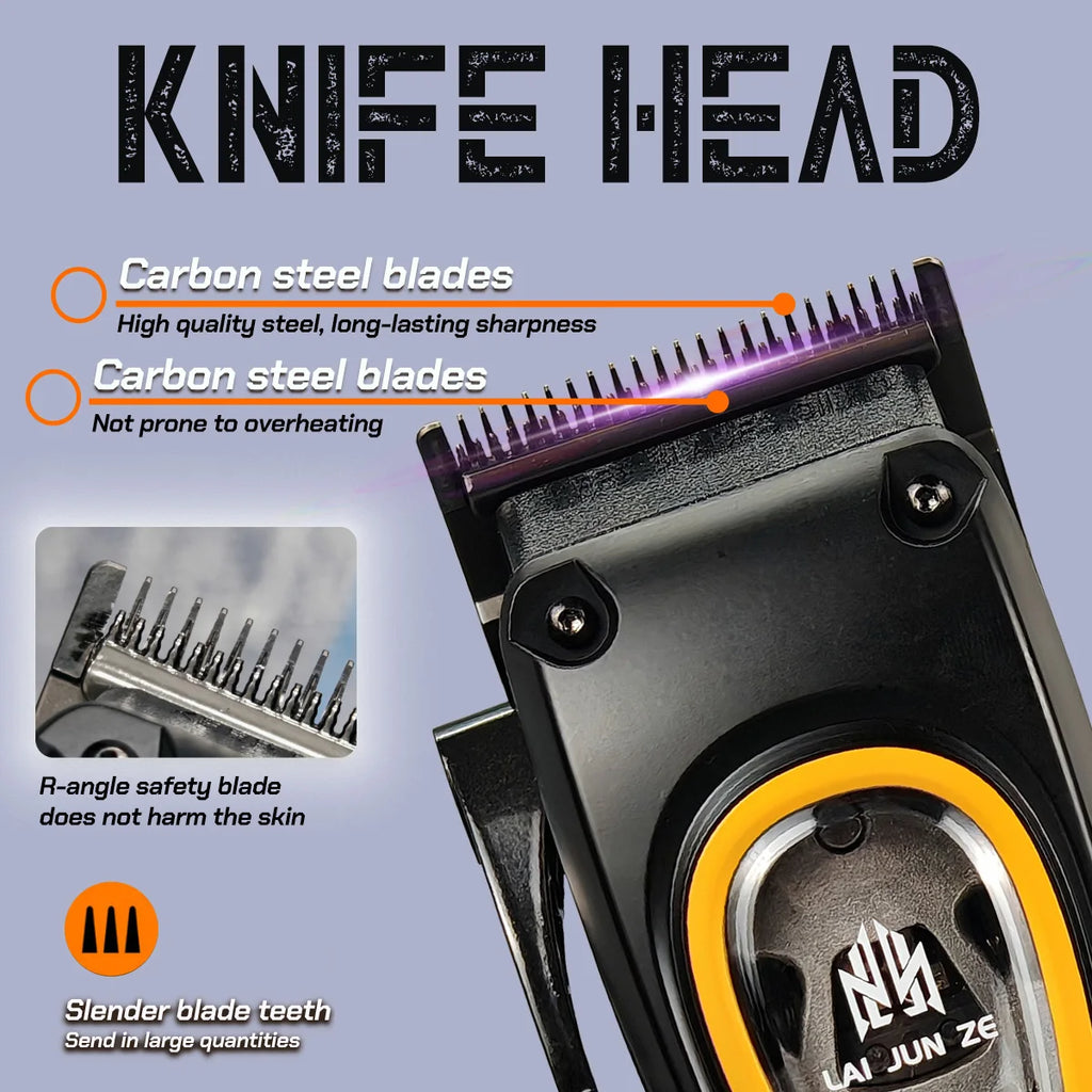 Professional electric hair clipper BRD 953 hair trimmer with vector motor 12000RPM DLC tapered blade 2000mAh barbershop machine