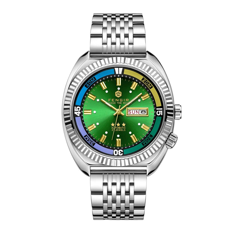 Top Luxury High-End Business Men's Watch, European and American Style Brand Fashion Casual Personalized Waterproof Steel Band Multifunctional Watch for Men, Suitable for Wearing in Various Occasions