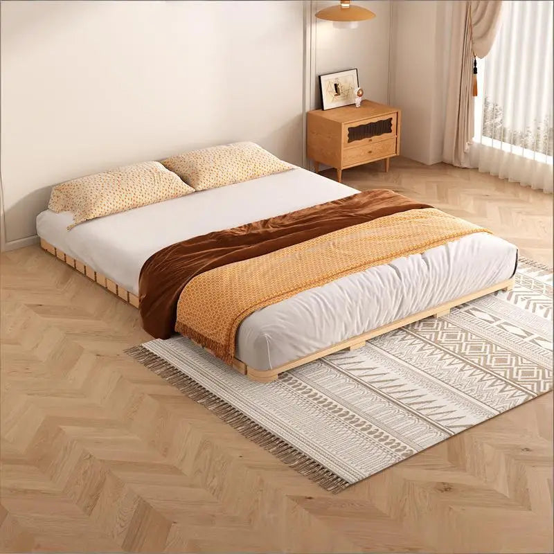 Solid wood bed frame, tatami bed frame, home use, floor sleeping, breathable and moisture-proof bed board