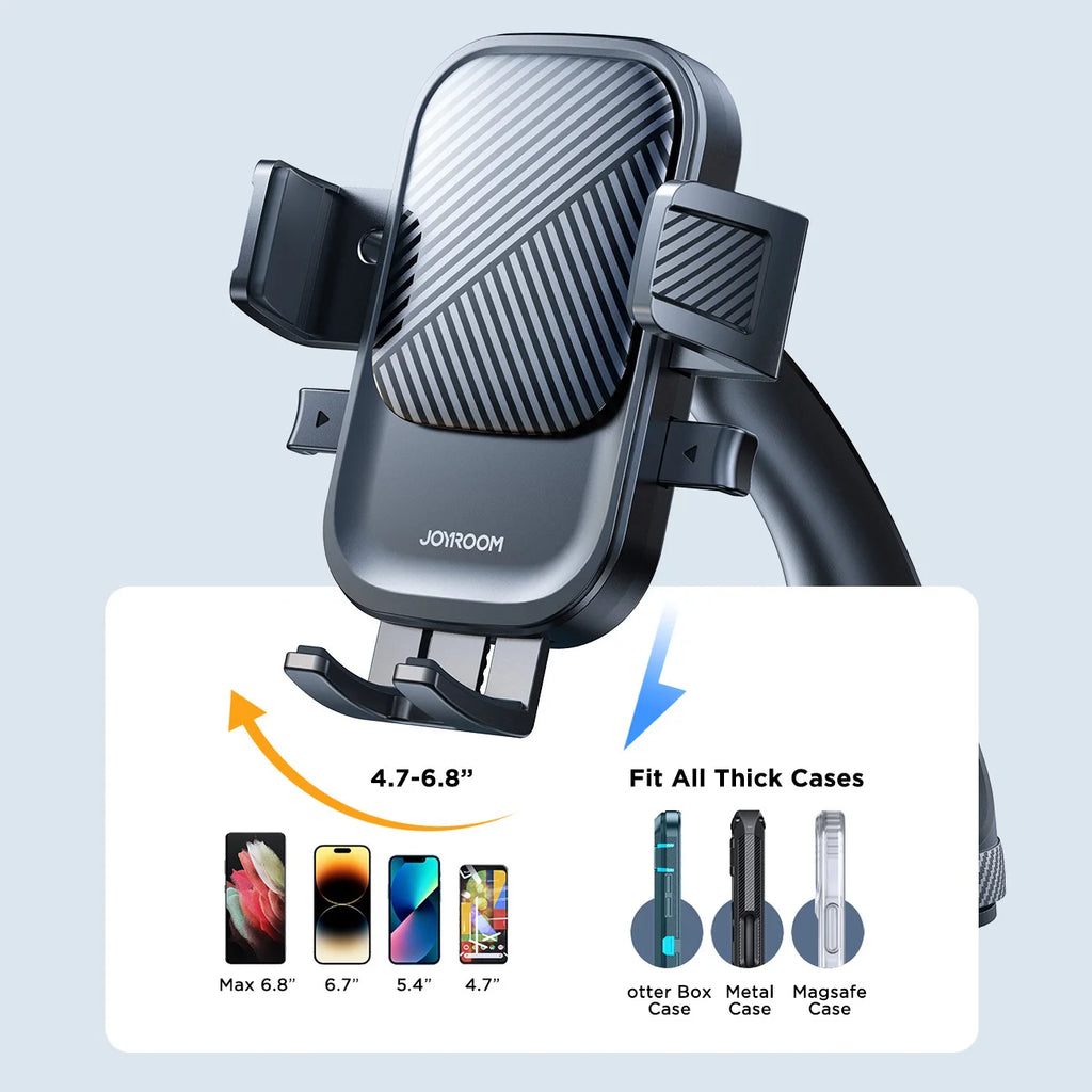 Joyroom Universal Phone Holder Mount for Car Strong Suction Hands-Free Cell Phone Mounts for Dashboard/Windshield 360° Rotation