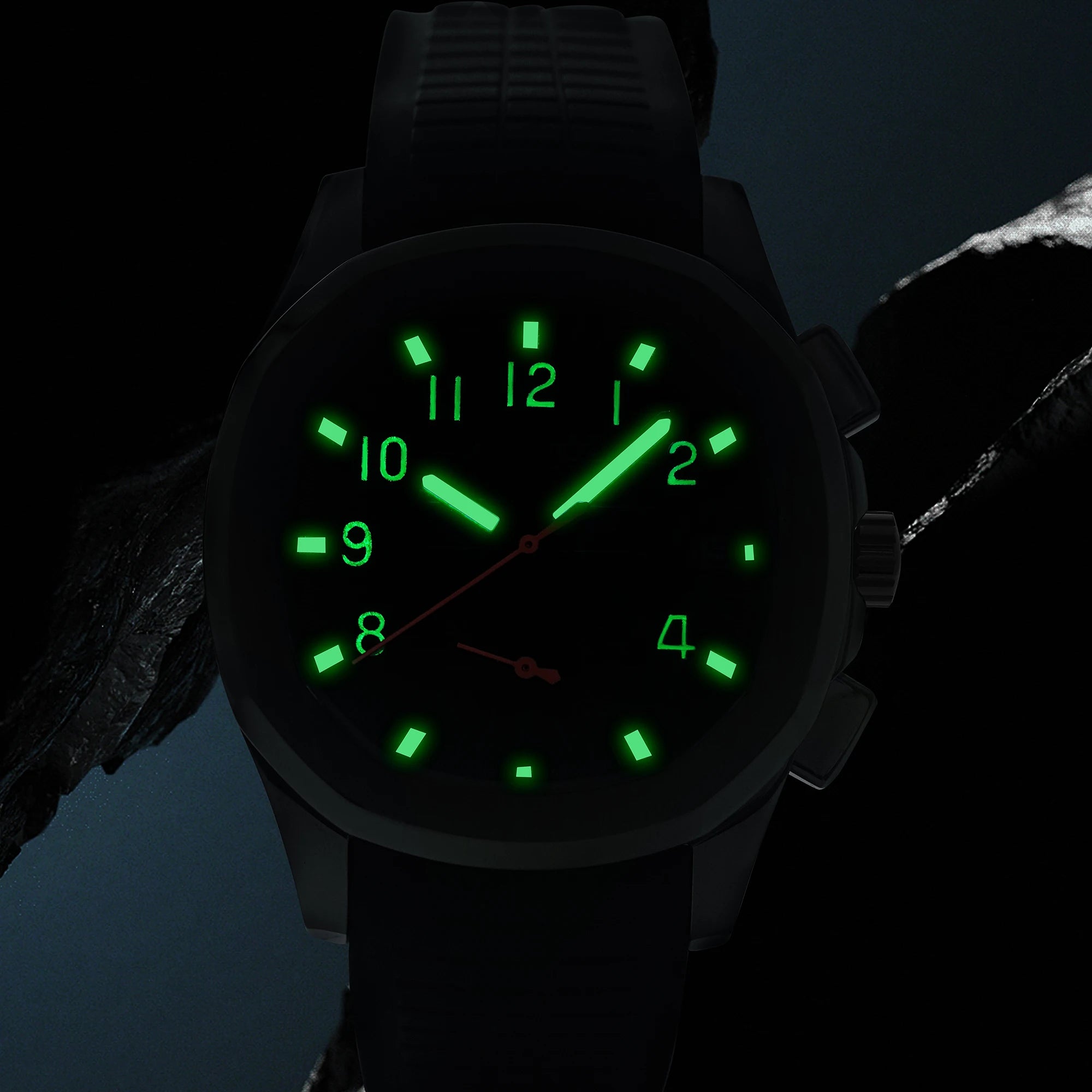 Dropshipping 2025 High Quality Selling Products Wristwatches For Men NAVIFLZ NFVZ Quartz Sports Watches Rubber Strap Waterproof