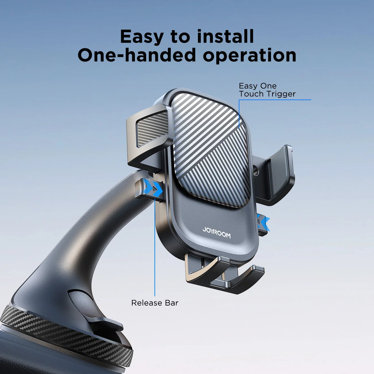 Joyroom Universal Phone Holder Mount for Car Strong Suction Hands-Free Cell Phone Mounts for Dashboard/Windshield 360° Rotation