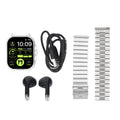 Sports Watch 2 in 1 Bluetooth Earbuds Smart Watch Multifunctional Long Battery Life 2.01 Inch HD Screen for IOS 11.0+