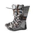 TMA EYES 2023 Winter Long Washed Contrast-Stitch Lace Side Zipper Women's Boots