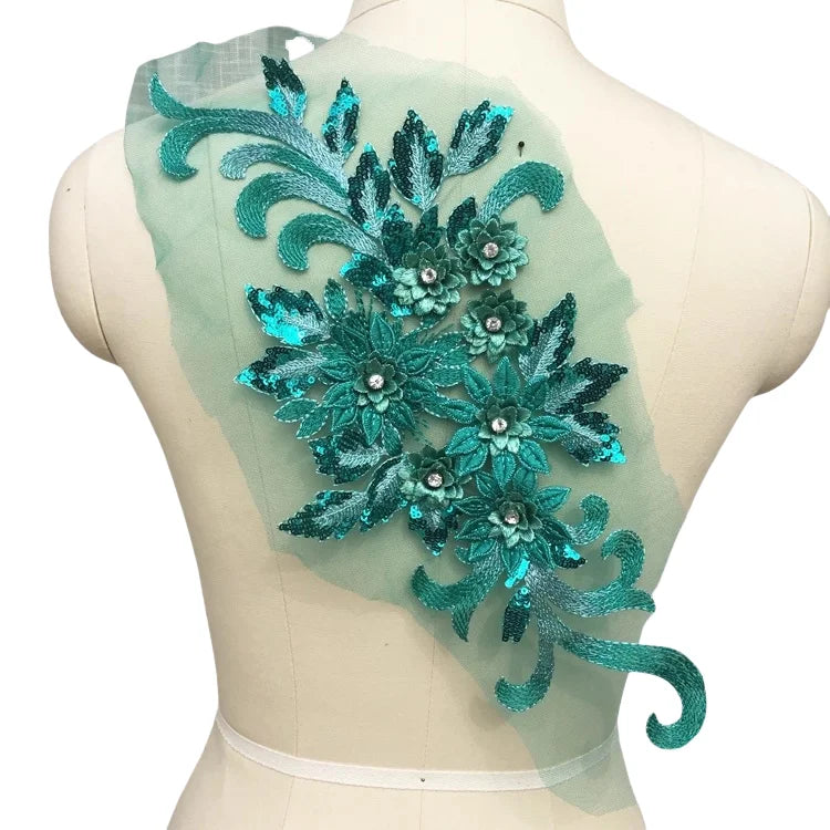 22 Color 3D Embroidery Lace Colored Material  Wedding Dresses, Stage Performance Costumes, Decorative Handicrafts  DIY Sewing