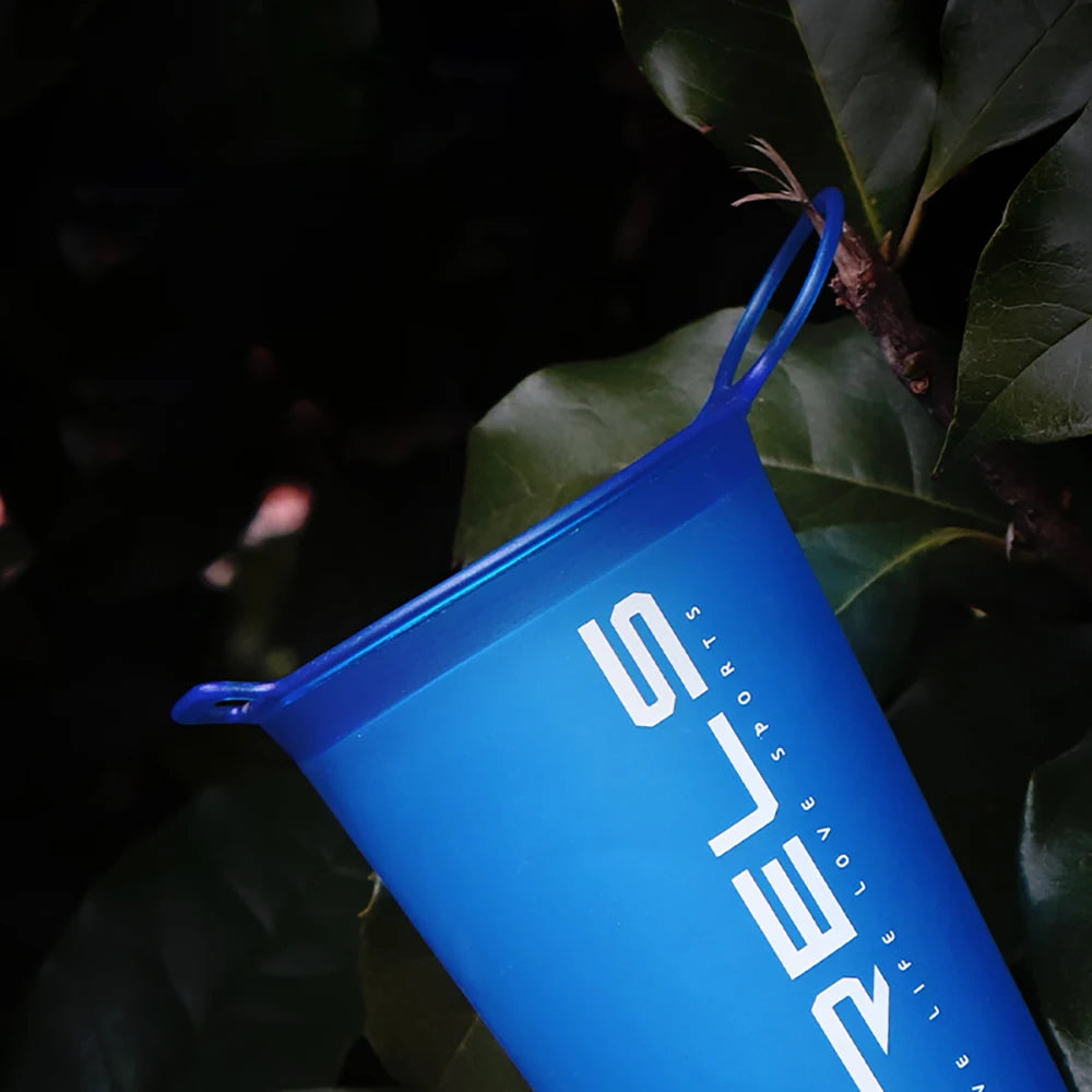 1pc 200ml Foldable Sports Water Cup Marathon Cross-country Running Folding Soft Water Cup Small and Light Easy to Carry Cup