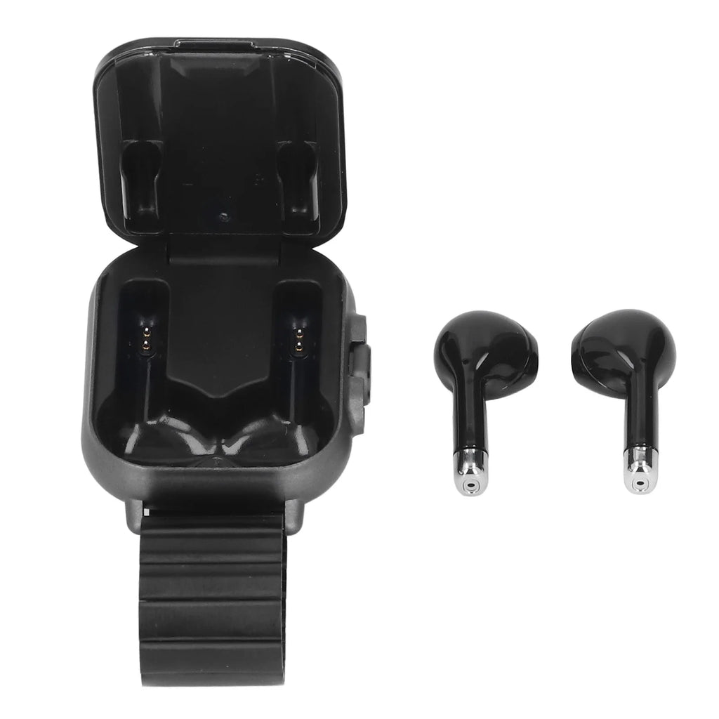 Sports Watch 2 in 1 Bluetooth Earbuds Smart Watch Multifunctional Long Battery Life 2.01 Inch HD Screen for IOS 11.0+