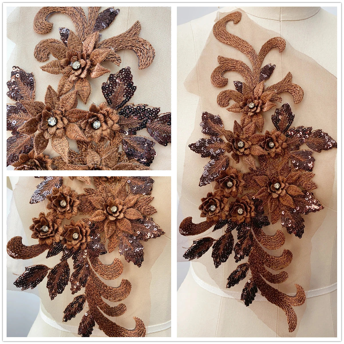 22 Color 3D Embroidery Lace Colored Material  Wedding Dresses, Stage Performance Costumes, Decorative Handicrafts  DIY Sewing