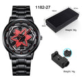 2026 New Stylish Men's Sport Watch Handsome Design Sharingan Inspired Contour Rotating 3D Hollow 3Atm Waterproof