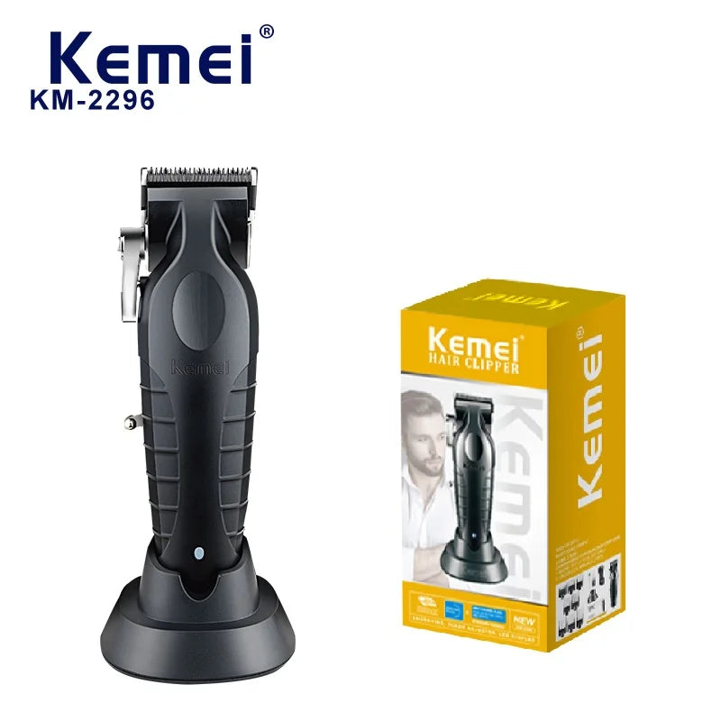 2500mah Lithium Battery Adjustable Trimmer Kemei Km-2296 Usb Rechargeable Cordless Electric Body Groin Hair Trimmer For Men