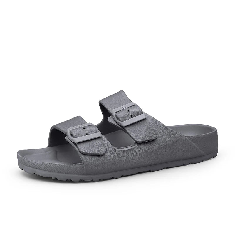 Summer Adjustable Soft Slides Slippers For Men Flat EVA Slippers Lightweight Anti Slip Slippers Size 34-47 48 49 50 Dropshipping
