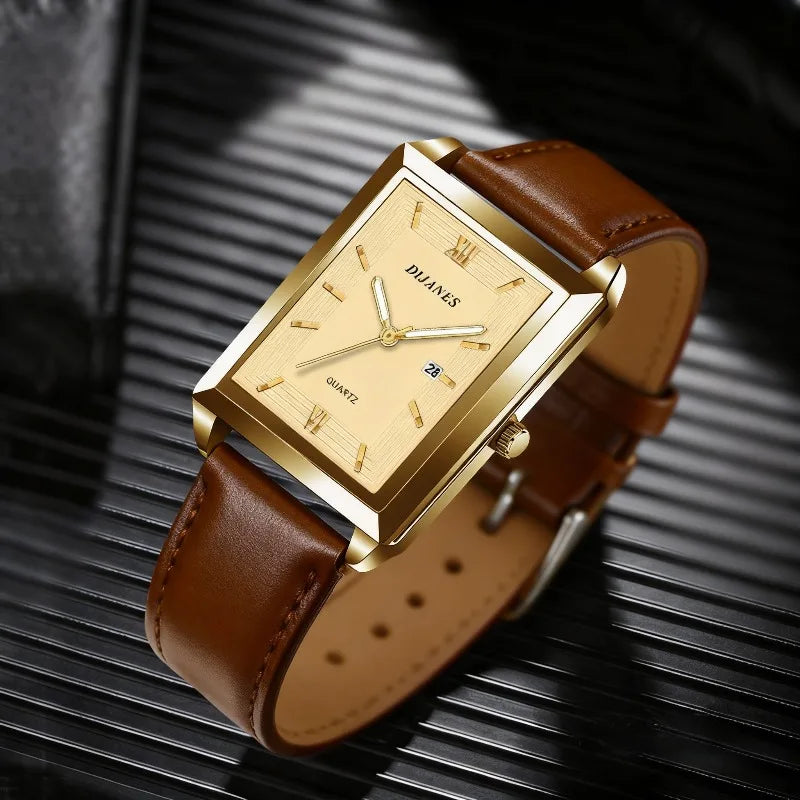 Top Brand Men Watches Fashion Simple Leather Band Analog Quartz Wrist Watches Casual Business Male Clock Gift reloj de hombre