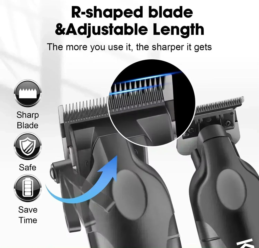 Kemei KM-2290 KM-2293 KM-T95 Professional Cutting Machine Electric Shaver Hair Trimmers with LCD Display Men's Hair Clipper