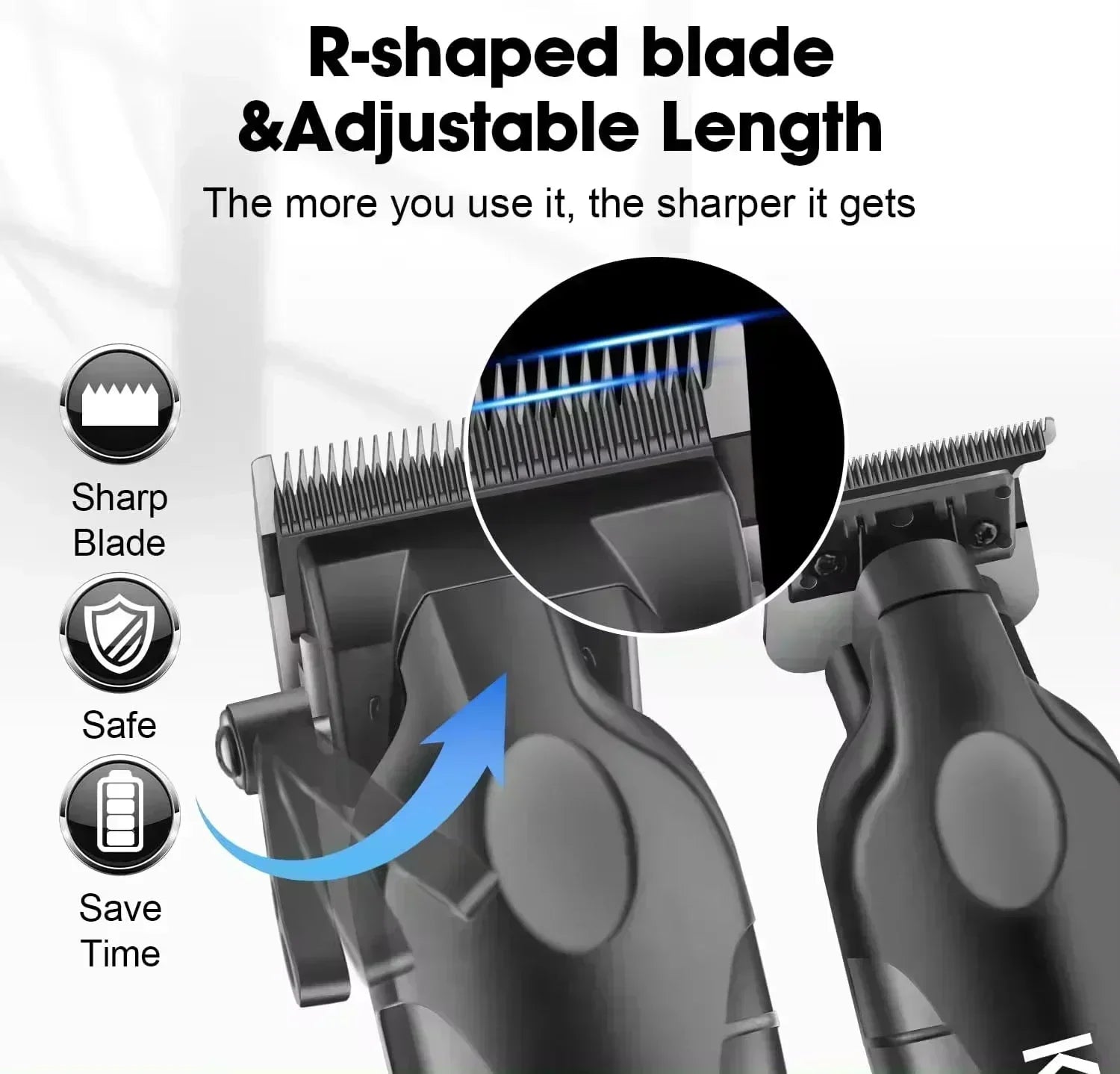 Kemei KM-2290 KM-2293 KM-T95 Professional Cutting Machine Electric Shaver Hair Trimmers with LCD Display Men's Hair Clipper