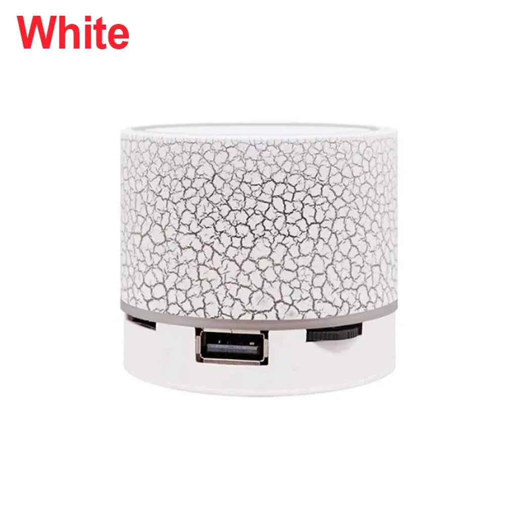 New Mini Portable Car Audio A9 Dazzling Crack LED Wireless Bluetooth 4.1 Subwoofer Speaker TF Card